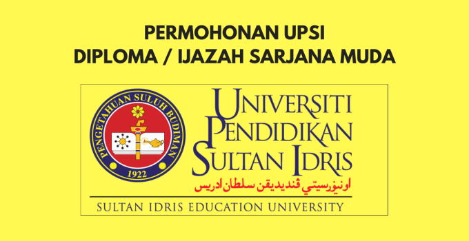 Permohonan Diploma UPSI Ambilan November 2018 Lepasan SPM