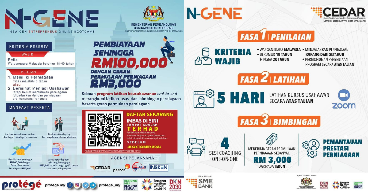 N GENE Latihan Keusahawanan Pembiayaan Sehingga RM100 000