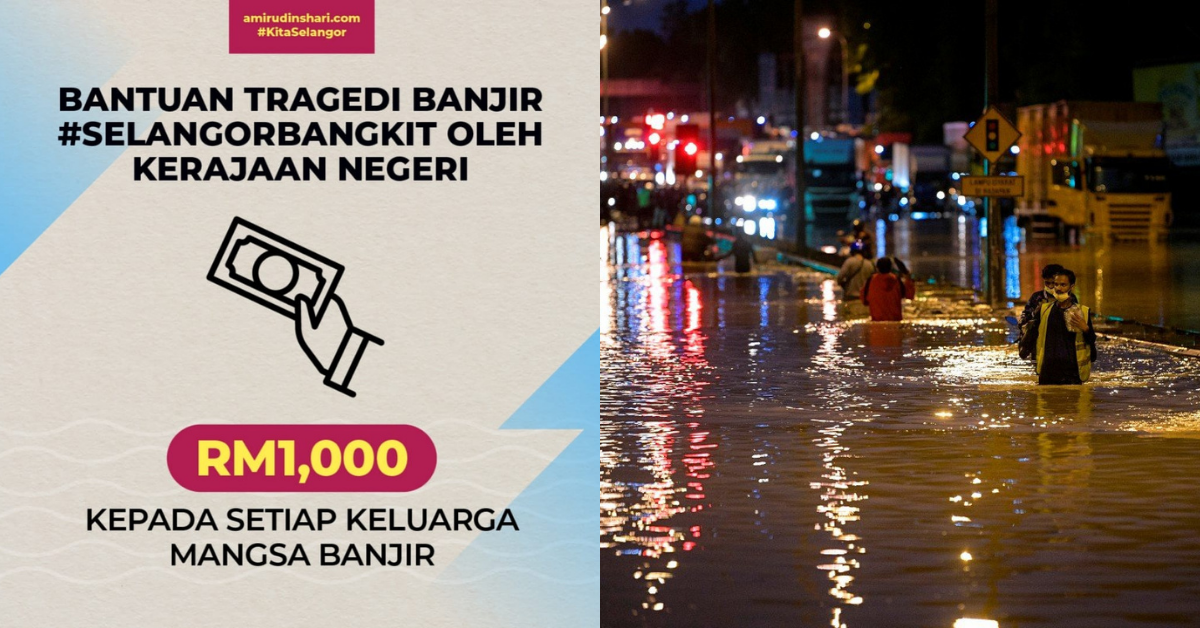 Permohonan bantuan banjir rm1000