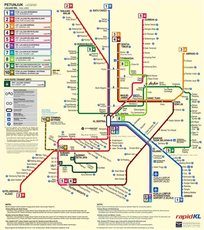 Peta LRT Route 