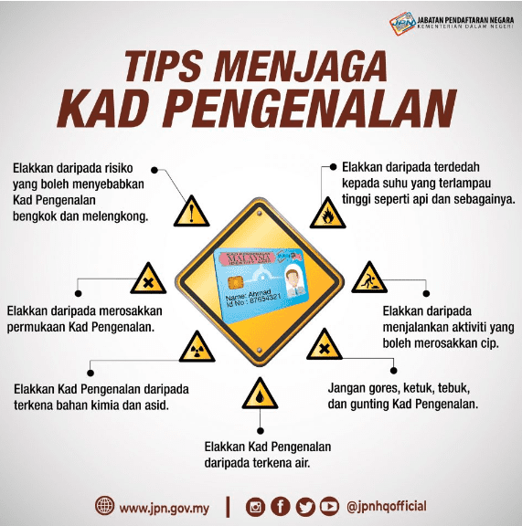 Cara Palang IC dan Tips Penjagaan Kad Pengenalan (MyKad)