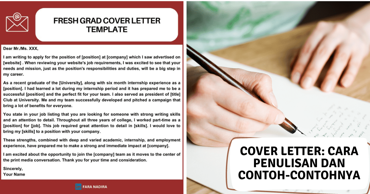 Cover Letter : Cara Penulisan & Contoh Cover Letter BM / BI