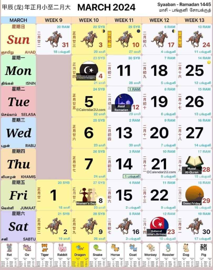 Kalendar 2024 mac