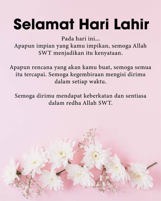 Contoh Ucapan Selamat Hari Lahir Buat Kekasih And Ahli Keluarga