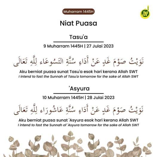 Niat Puasa Asyura