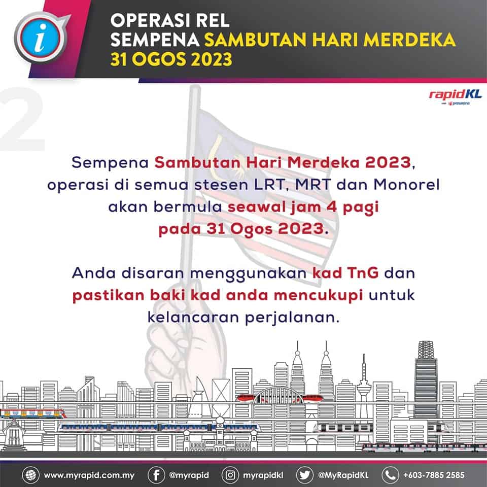 Train Hari Merdeka