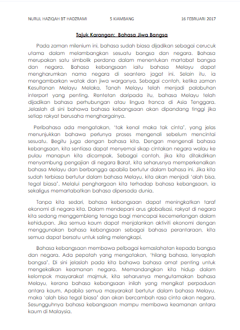 Bahasa Jiwa Bangsa